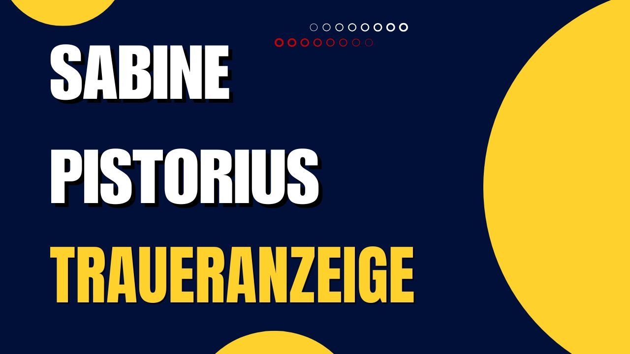 Sabine Pistorius traueranzeige